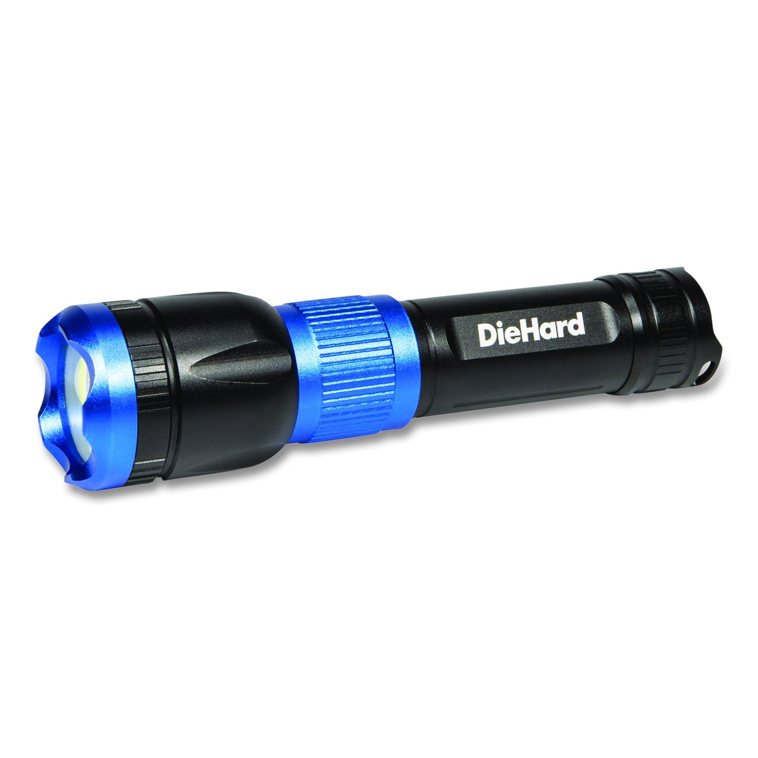 Diehard USB-C Rechargeable Flashlight And Power Bank, Lithium Ion Rechargeable Battery (Included), Black/Blue