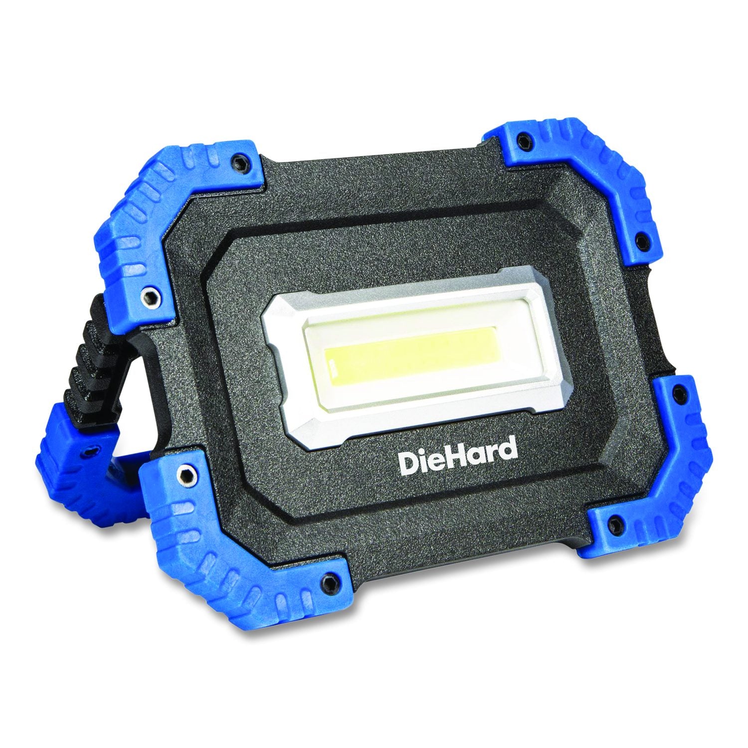 Diehard Rechargeable Utility Work Light With Power Bank, Lithium Ion Rechargeable Battery (Included), Black/Blue