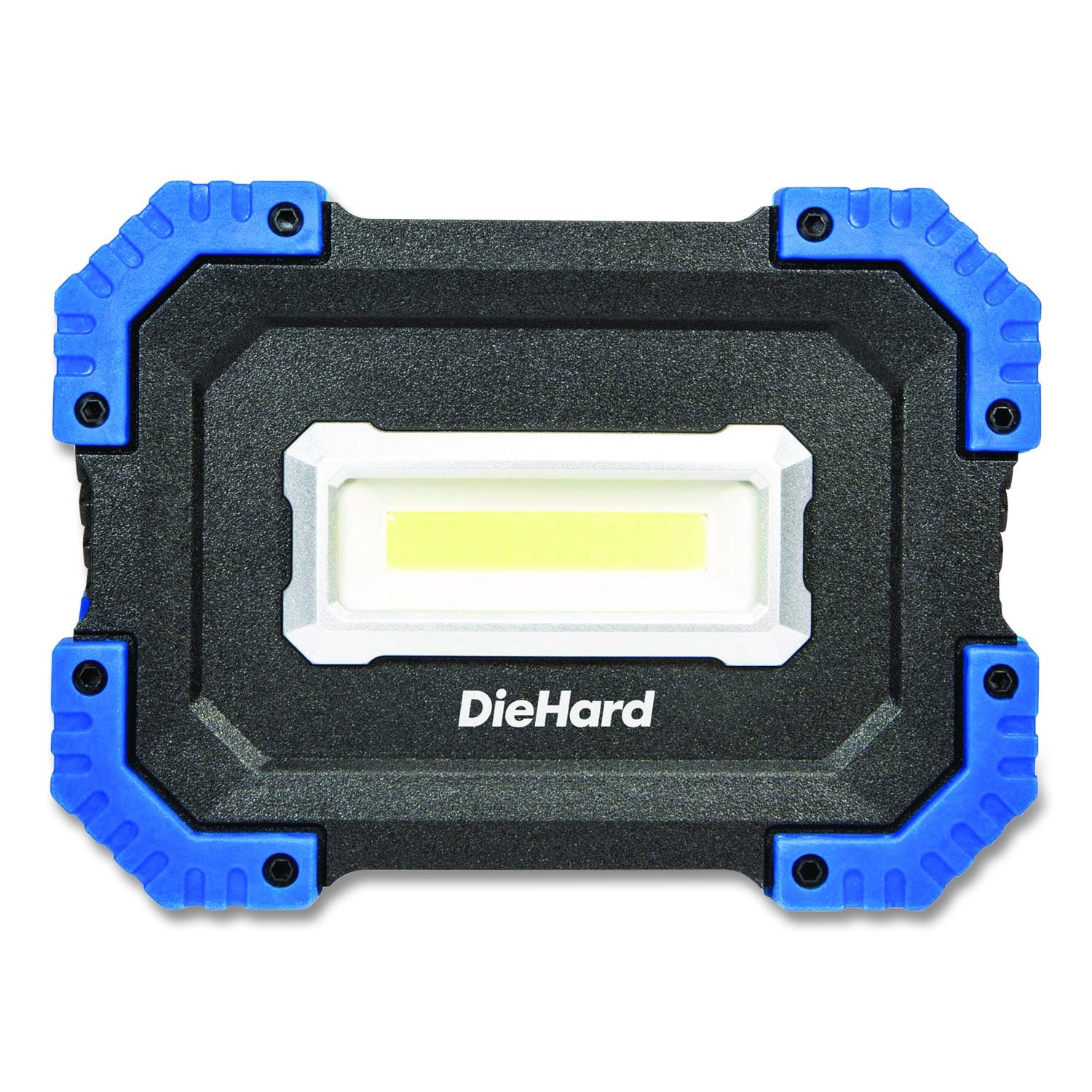 Diehard Rechargeable Utility Work Light With Power Bank, Lithium Ion Rechargeable Battery (Included), Black/Blue
