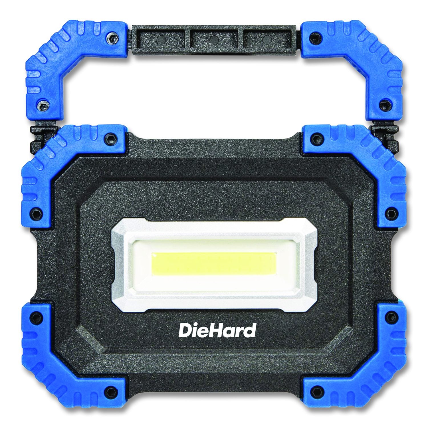 Diehard Rechargeable Utility Work Light With Power Bank, Lithium Ion Rechargeable Battery (Included), Black/Blue