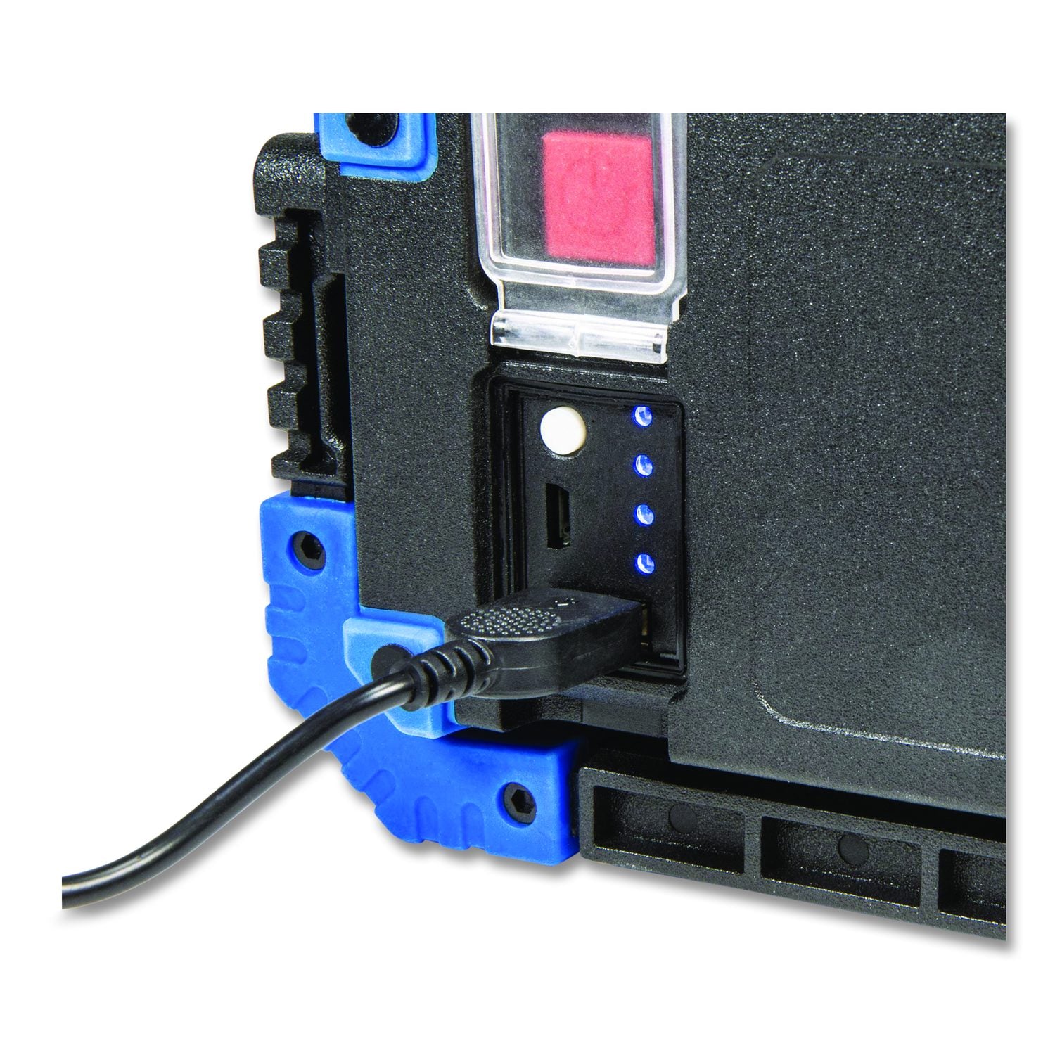 Diehard Rechargeable Utility Work Light With Power Bank, Lithium Ion Rechargeable Battery (Included), Black/Blue