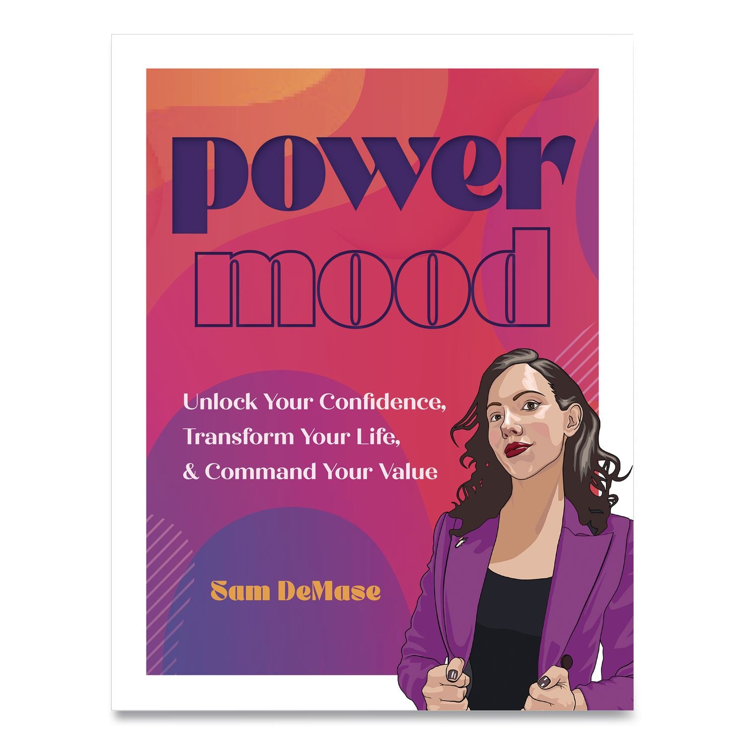 Power Mood Self-Help Journal, Pink/Purple Graphic Cover, (208) 8.75 X 6.75 Sheets