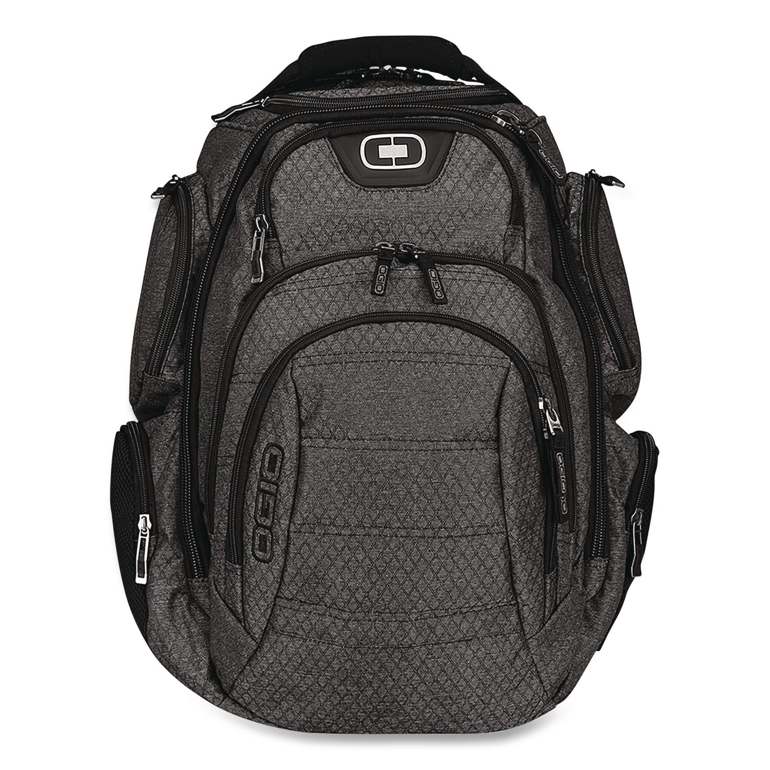 Gambit Laptop Backpack, Large, Fits Devices Up To 15", 15" X 10.5" X 19.5", Graphite/Black