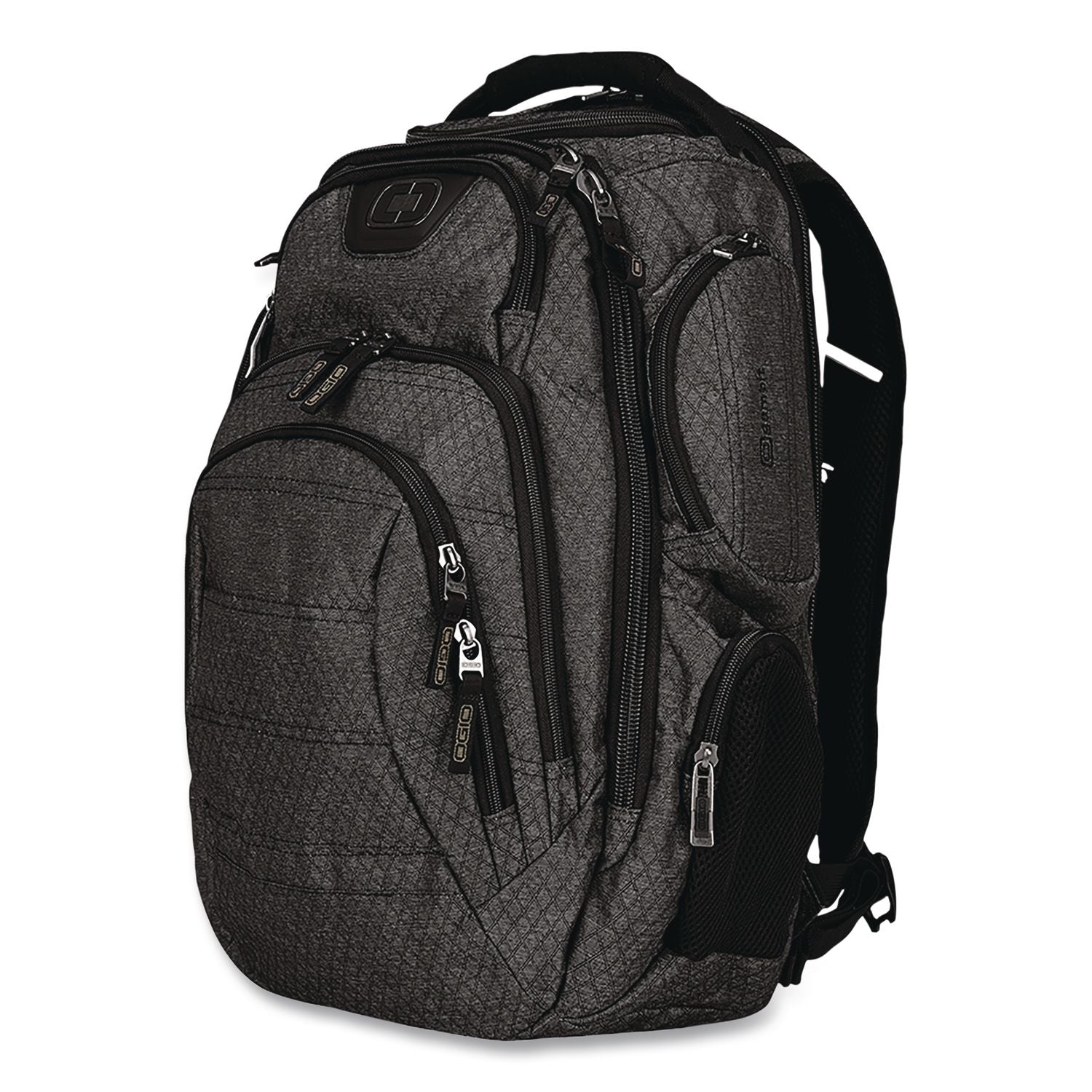 Gambit Laptop Backpack, Large, Fits Devices Up To 15", 15" X 10.5" X 19.5", Graphite/Black