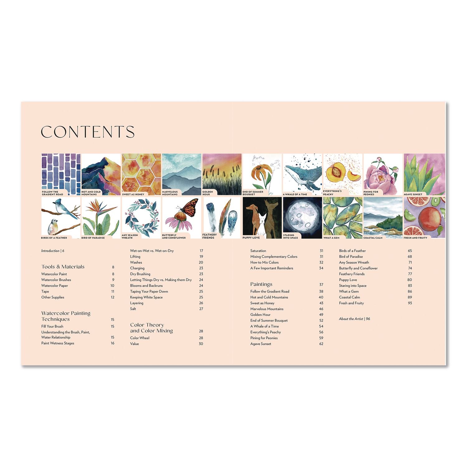 Learn To Watercolor, Written By Lacey Walker, Paperback, 96 Pages