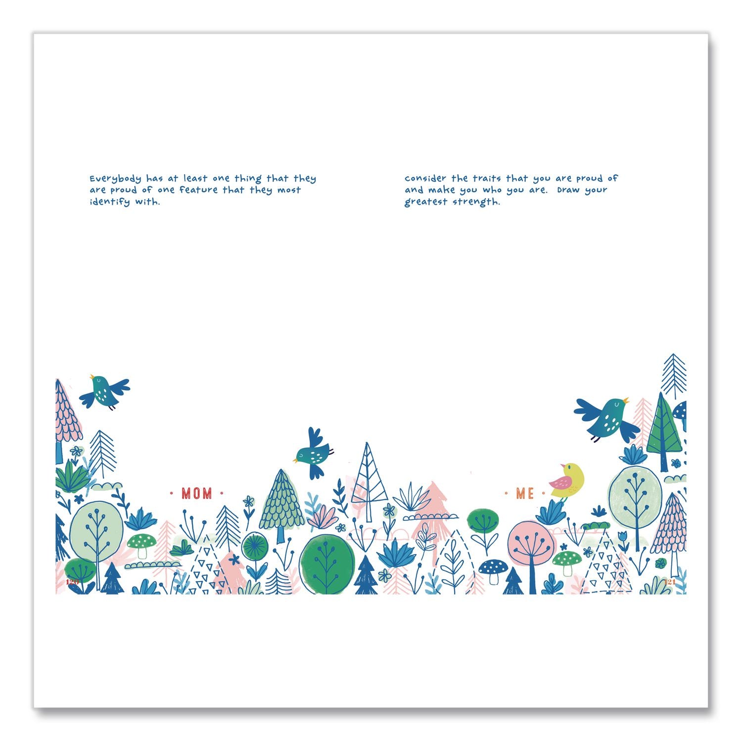 Mom And Me Interactive Journal Second Edition, Pink/Blue/Yellow Graphic Design Cover, (204) 8 X 6 Sheets