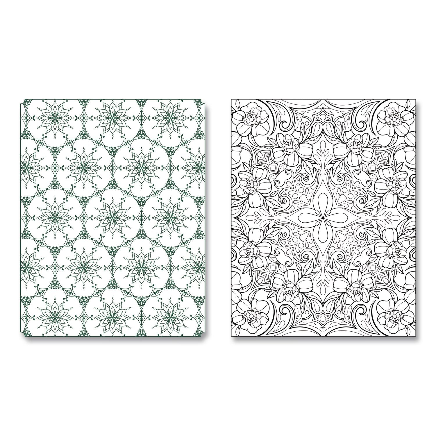 Calm And Serene Coloring Book, All Ages, 8 X 10 Sheets, 150 Pages