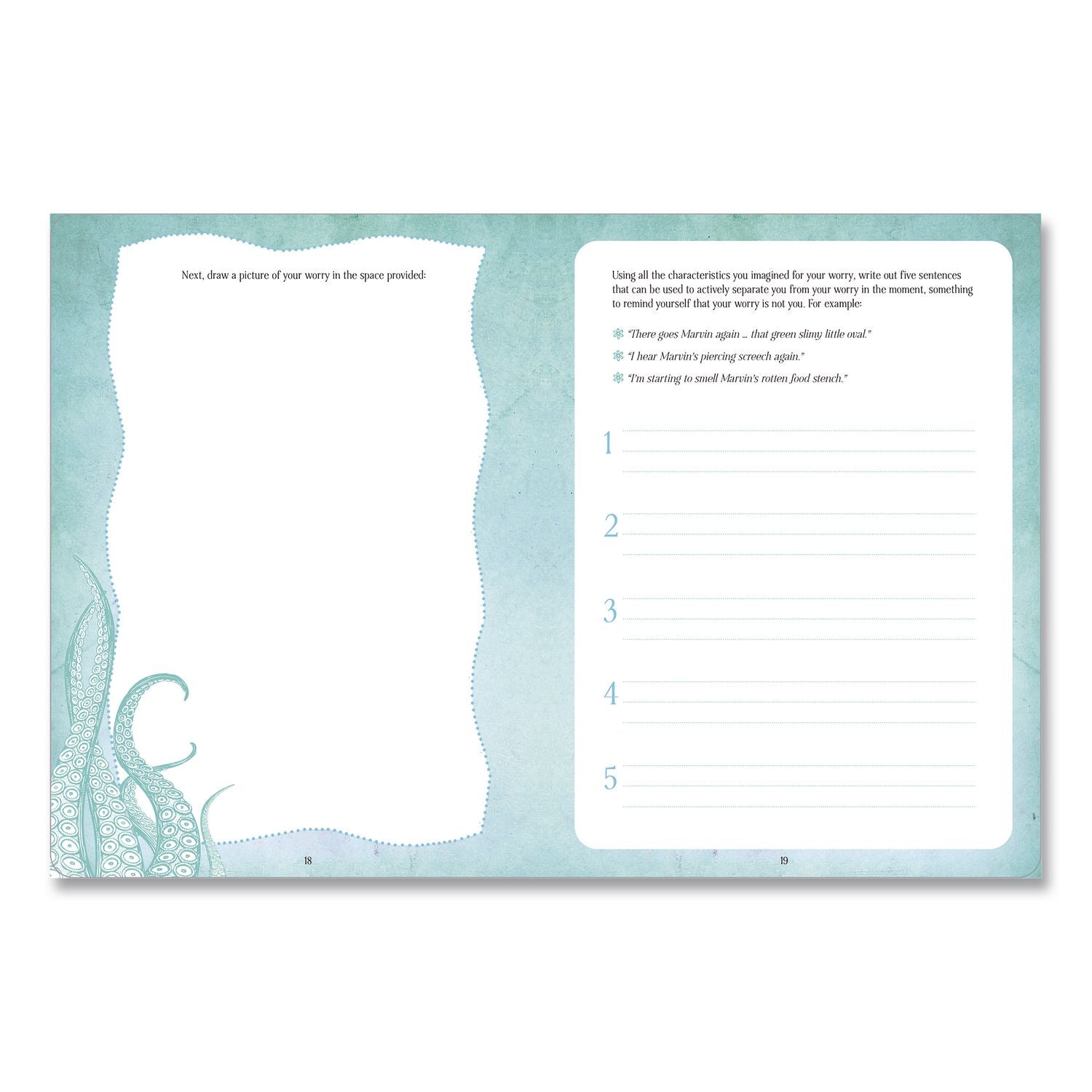 Find Your Calm Anxiety Guided Journal, Green Cover, (160) 8.75 X 6.75 Sheets