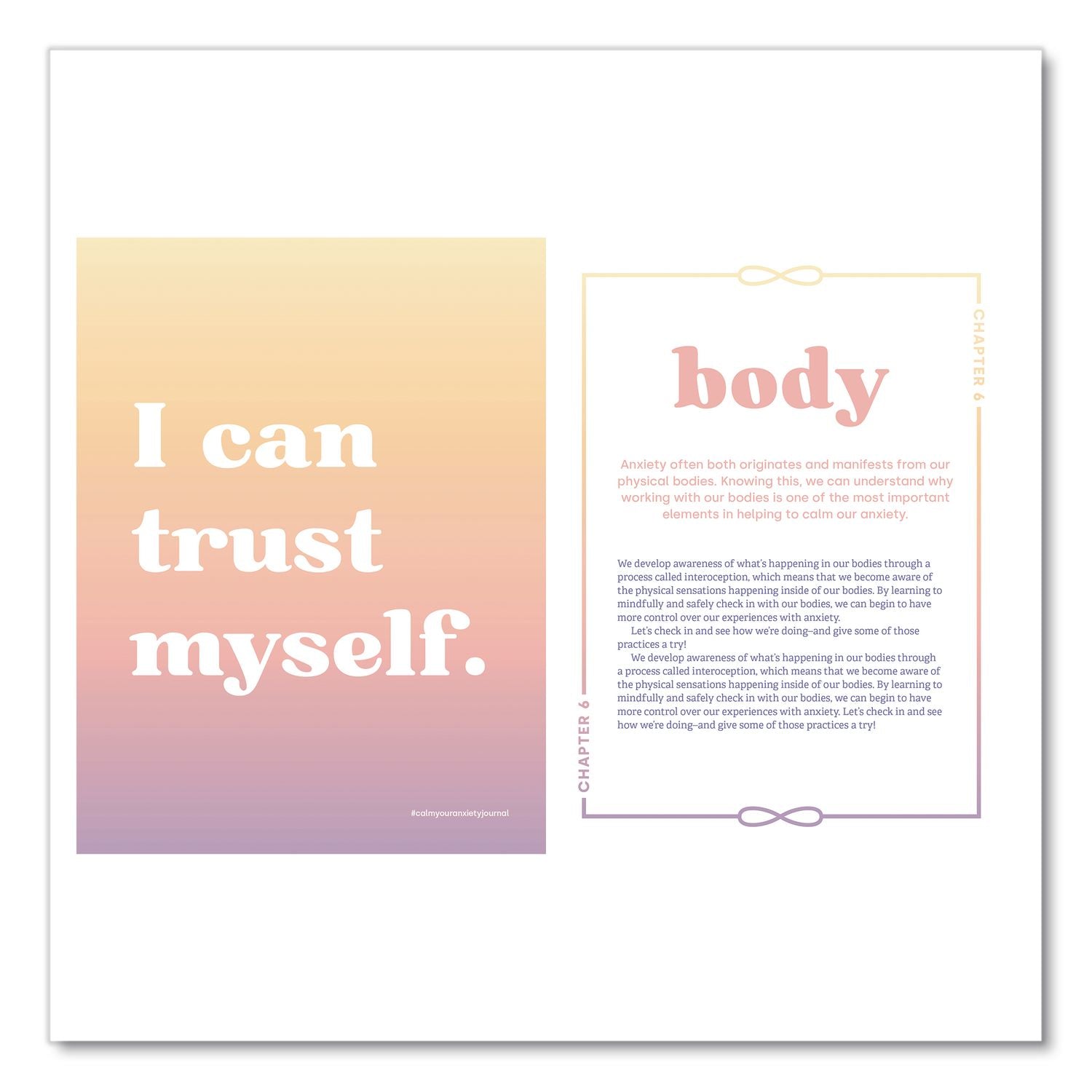 Calm Your Anxiety Guided Journal, Blue Cover, (160) 8 X 6 Sheets
