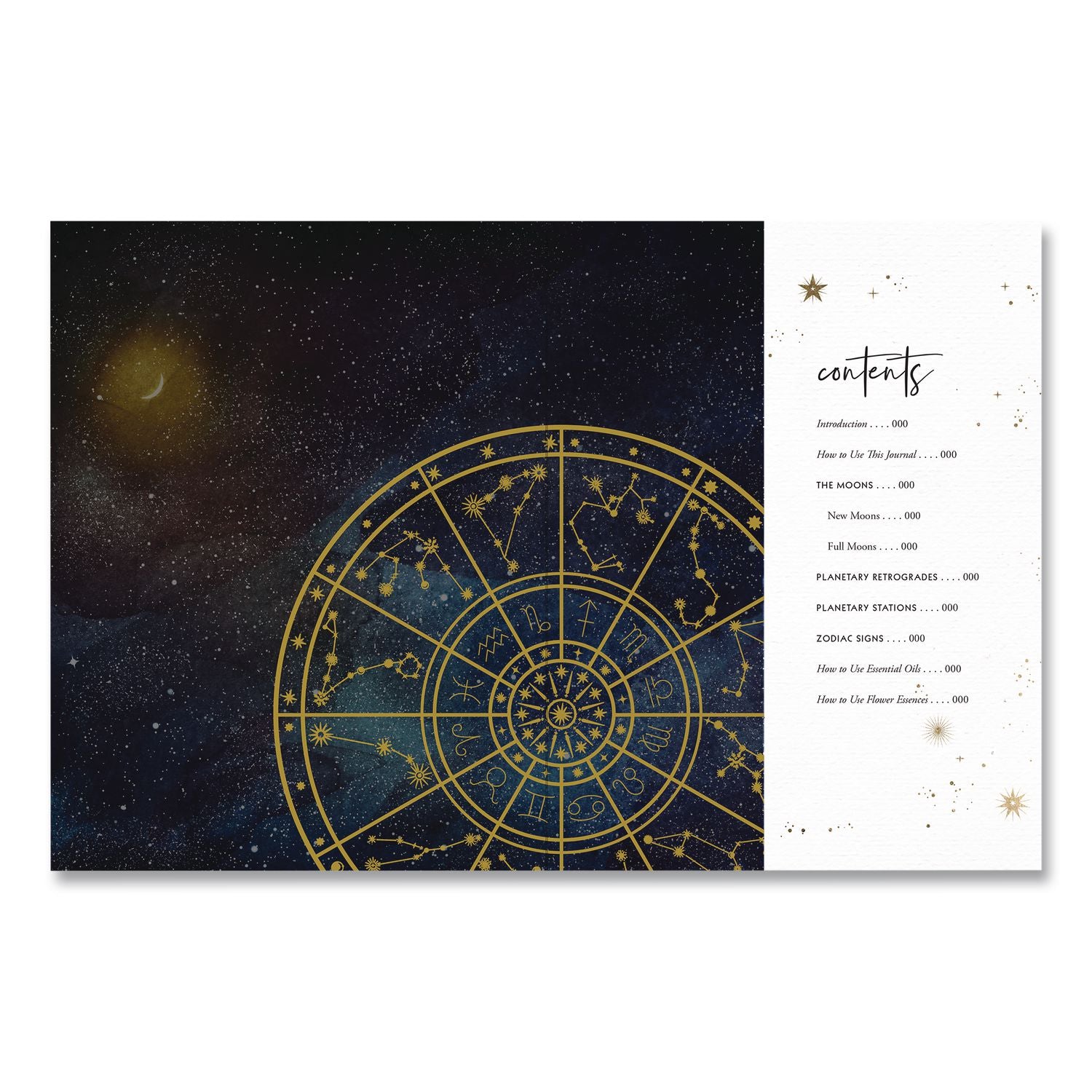 Astrological Self-Care Journal, 1-Subject, Purple Cover, (160) 8 X 6 Sheets