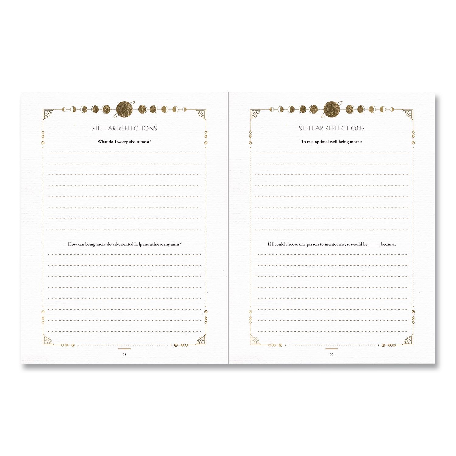 Astrological Self-Care Journal, 1-Subject, Purple Cover, (160) 8 X 6 Sheets