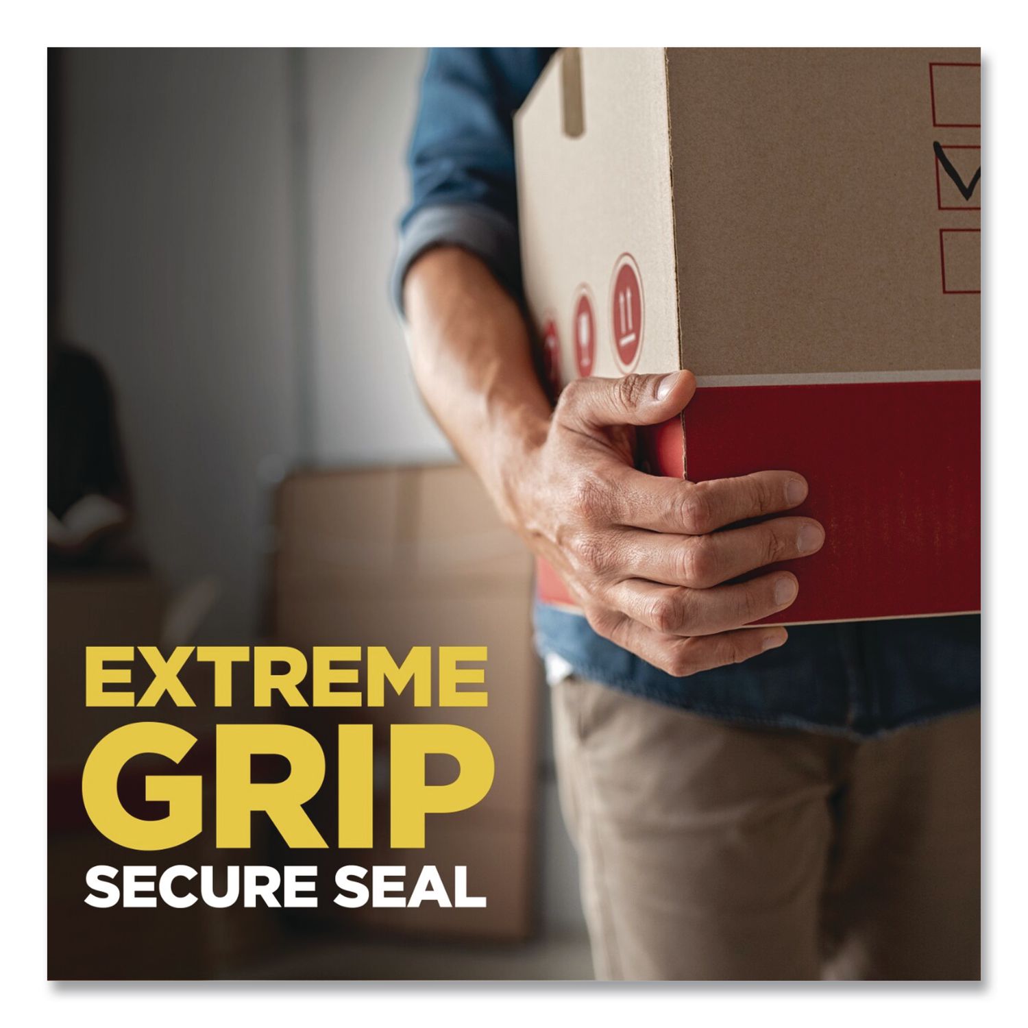 Box Lock Packaging And Shipping Tape, 3" Core, 1.88" X 38.2 Yd, Clear, 3/Pack