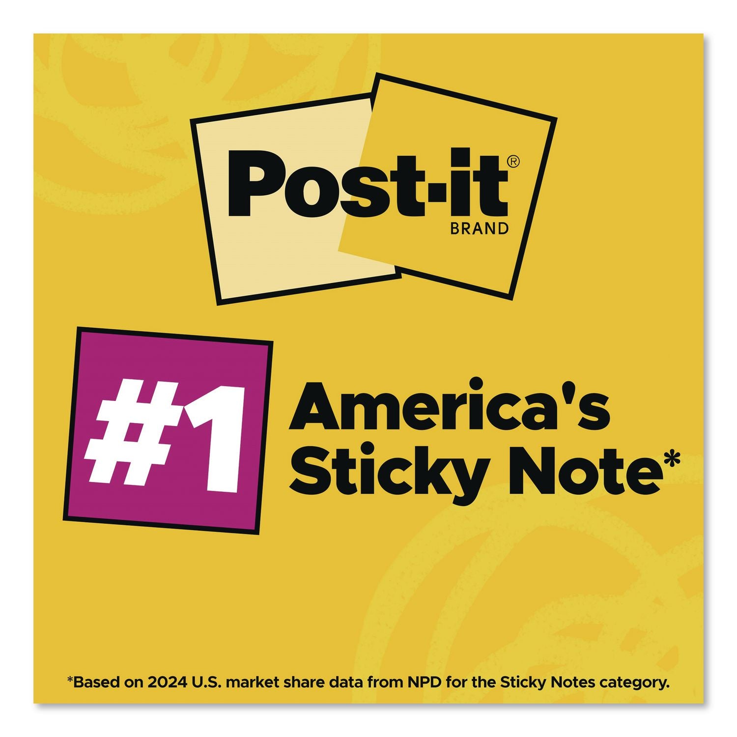 Super Sticky Notes, 3" X 3", Randomly Assorted Energy Boost And Playful Primaries Colors, 45 Sheets/Pad, 15 Pads/Pack