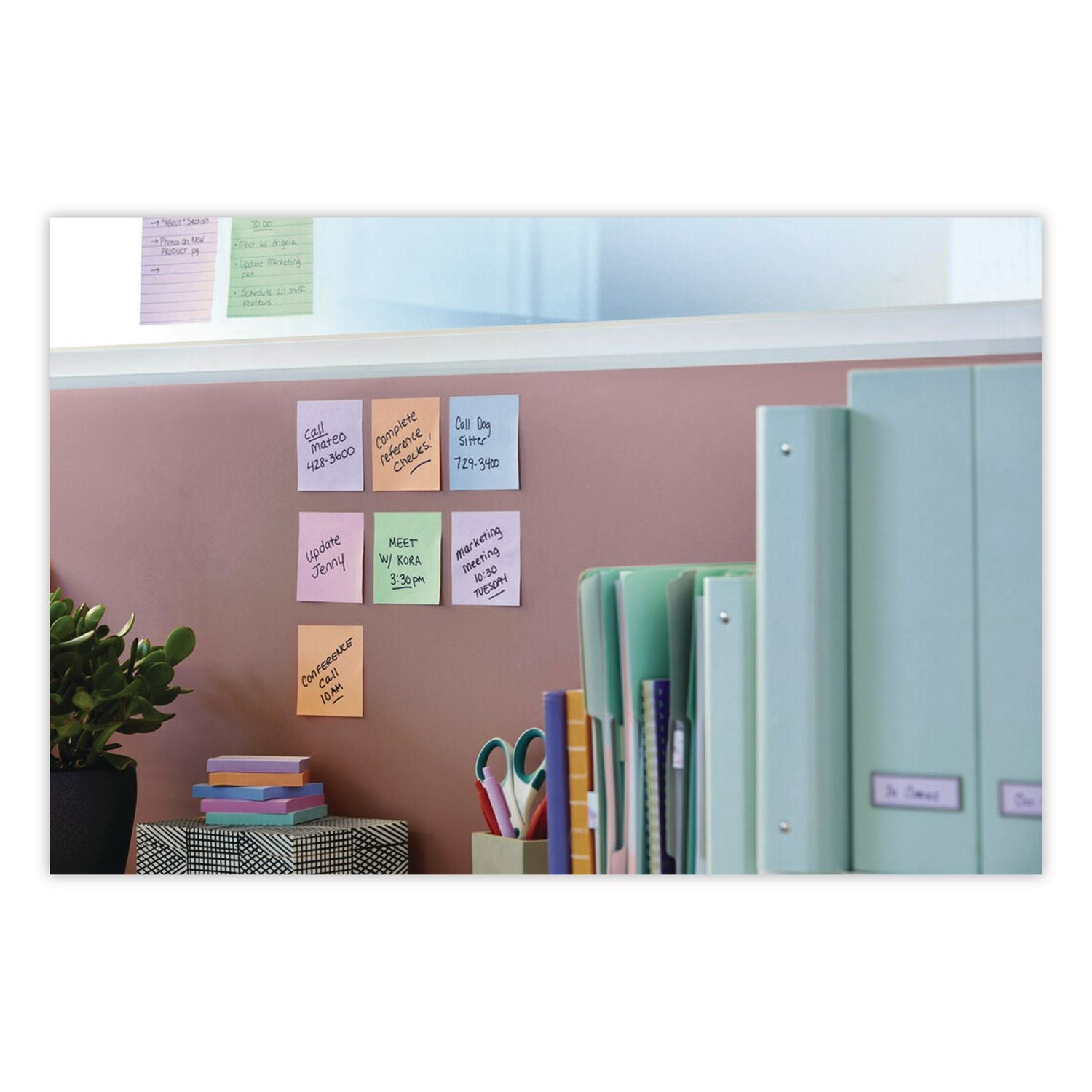 Super Sticky Notes, 3" X 3", Randomly Assorted Energy Boost And Playful Primaries Colors, 45 Sheets/Pad, 15 Pads/Pack