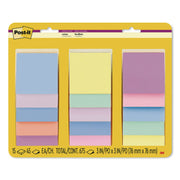 Super Sticky Notes, 3" X 3", Randomly Assorted Energy Boost And Playful Primaries Colors, 45 Sheets/Pad, 15 Pads/Pack