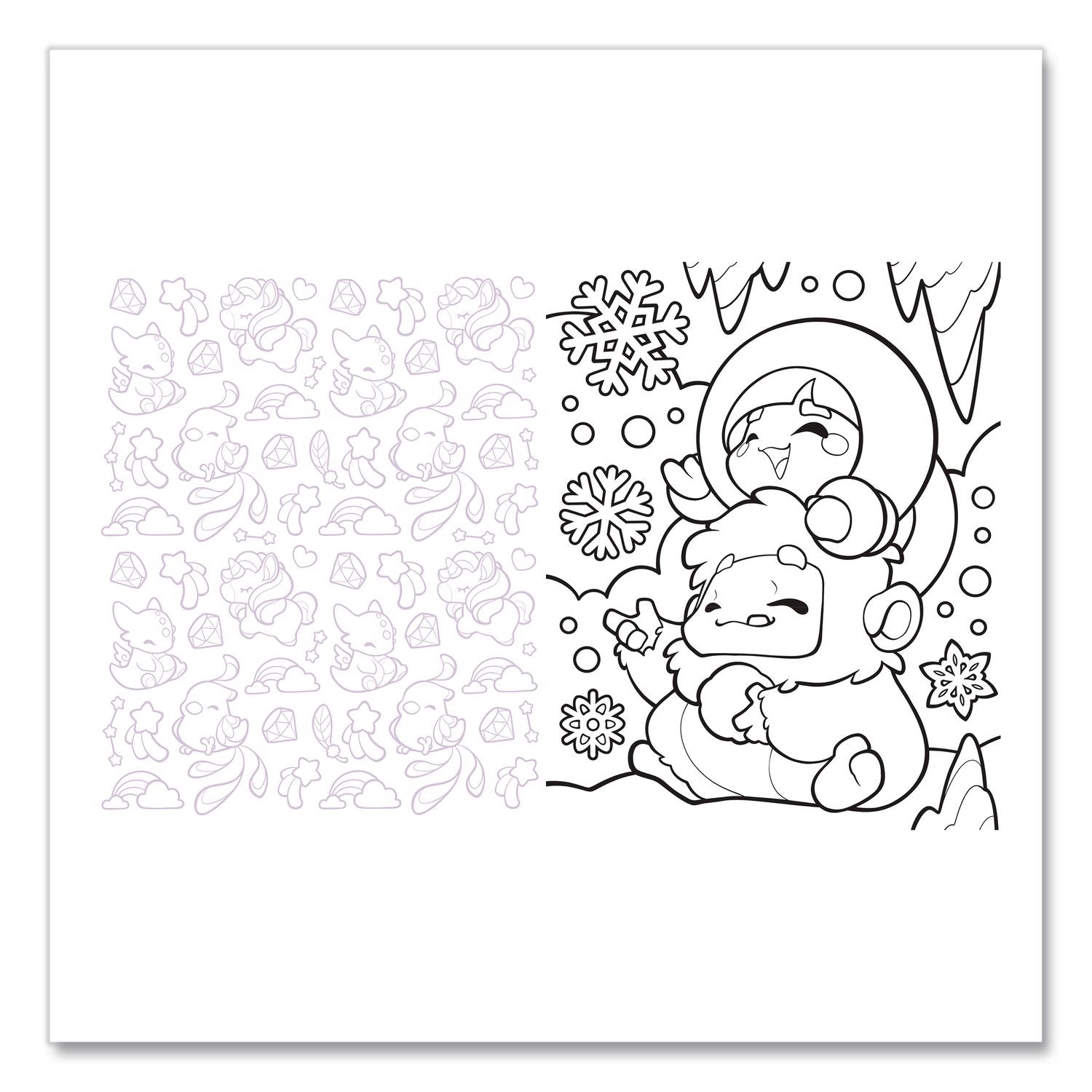 Cute Chibi Creature Coloring Book, All Ages, 128 Pages