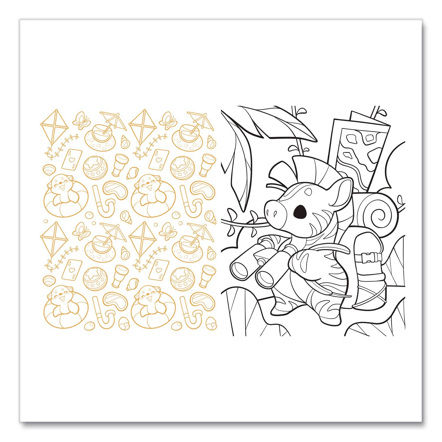 Cute Chibi Creature Coloring Book, All Ages, 128 Pages