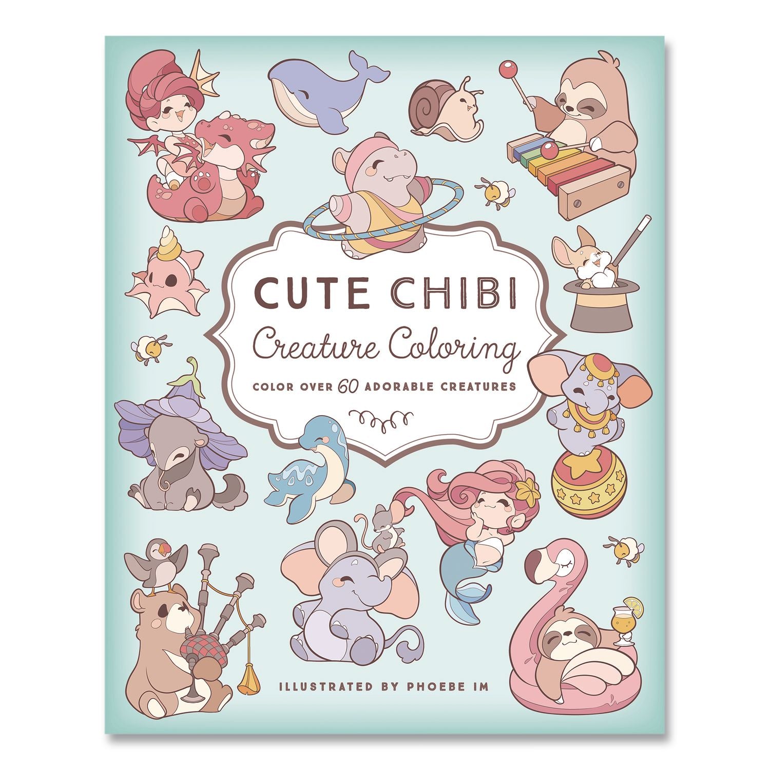 Cute Chibi Creature Coloring Book, All Ages, 128 Pages