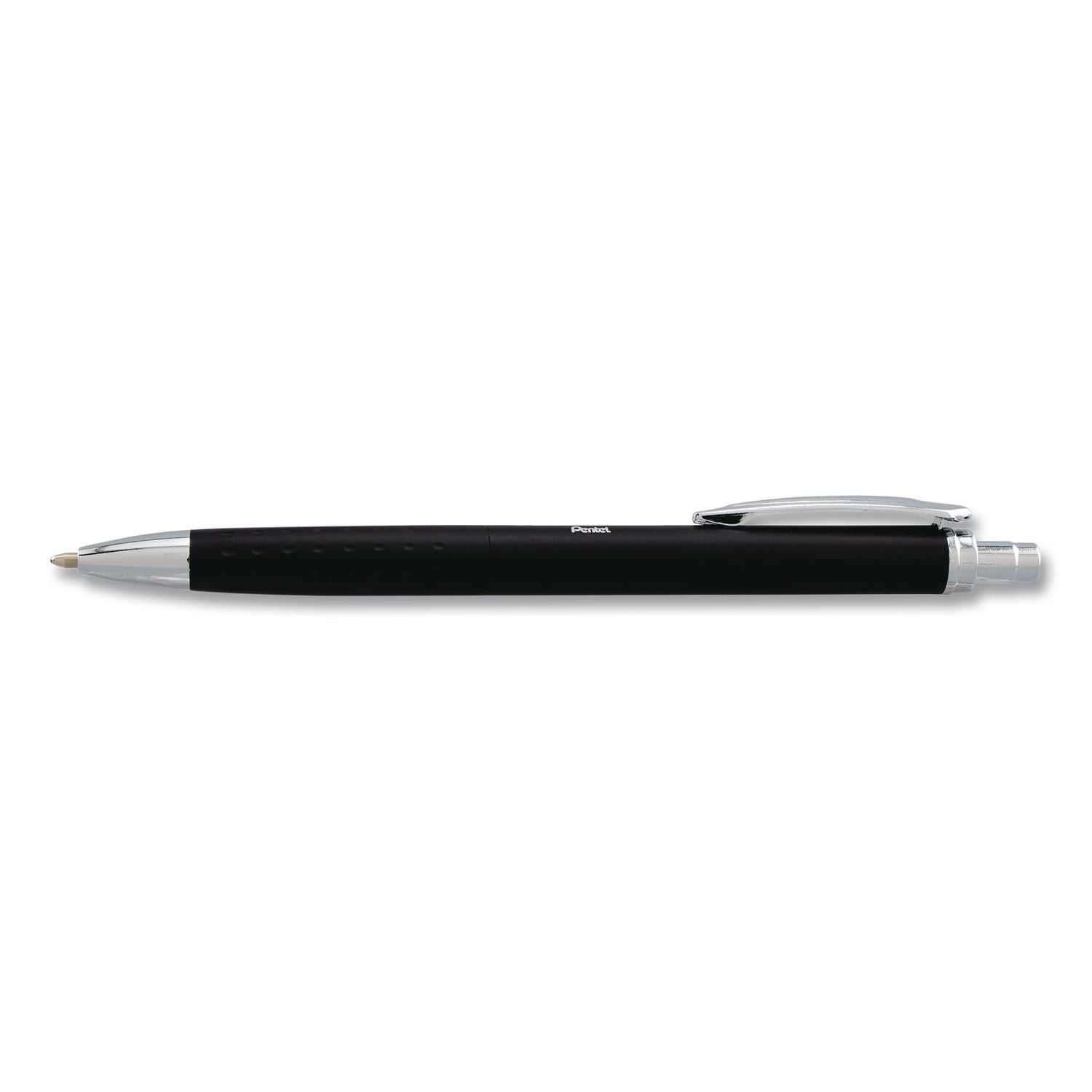 Glidewrite Executive Hybrid Gel Pen, Retractable, Medium 1 Mm, Black Ink, Black/Silver Barrel, 3/Pack