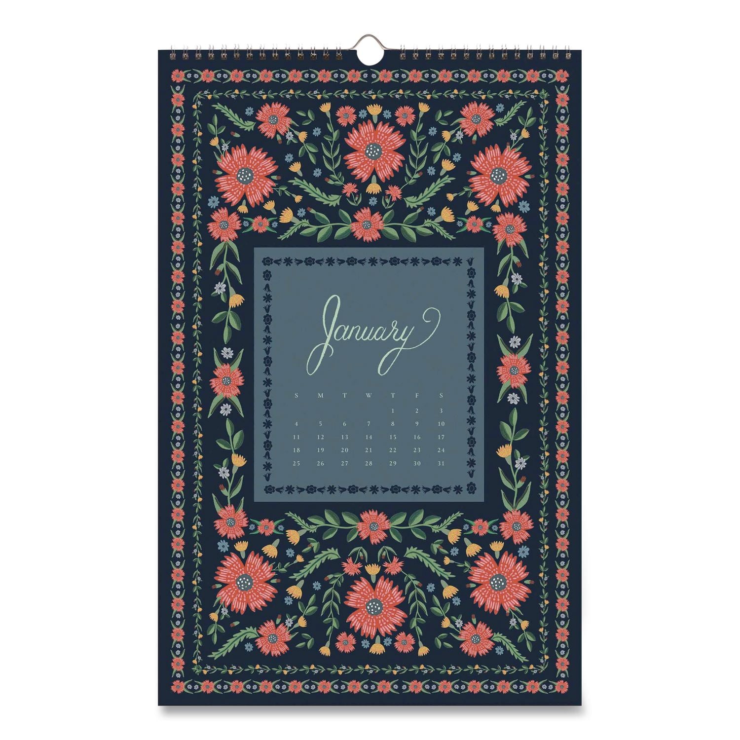 Flora Monthly Wall Calendar, 11 X 17, Multicolor Sheets, 12-Month (Jan To Dec): 2026