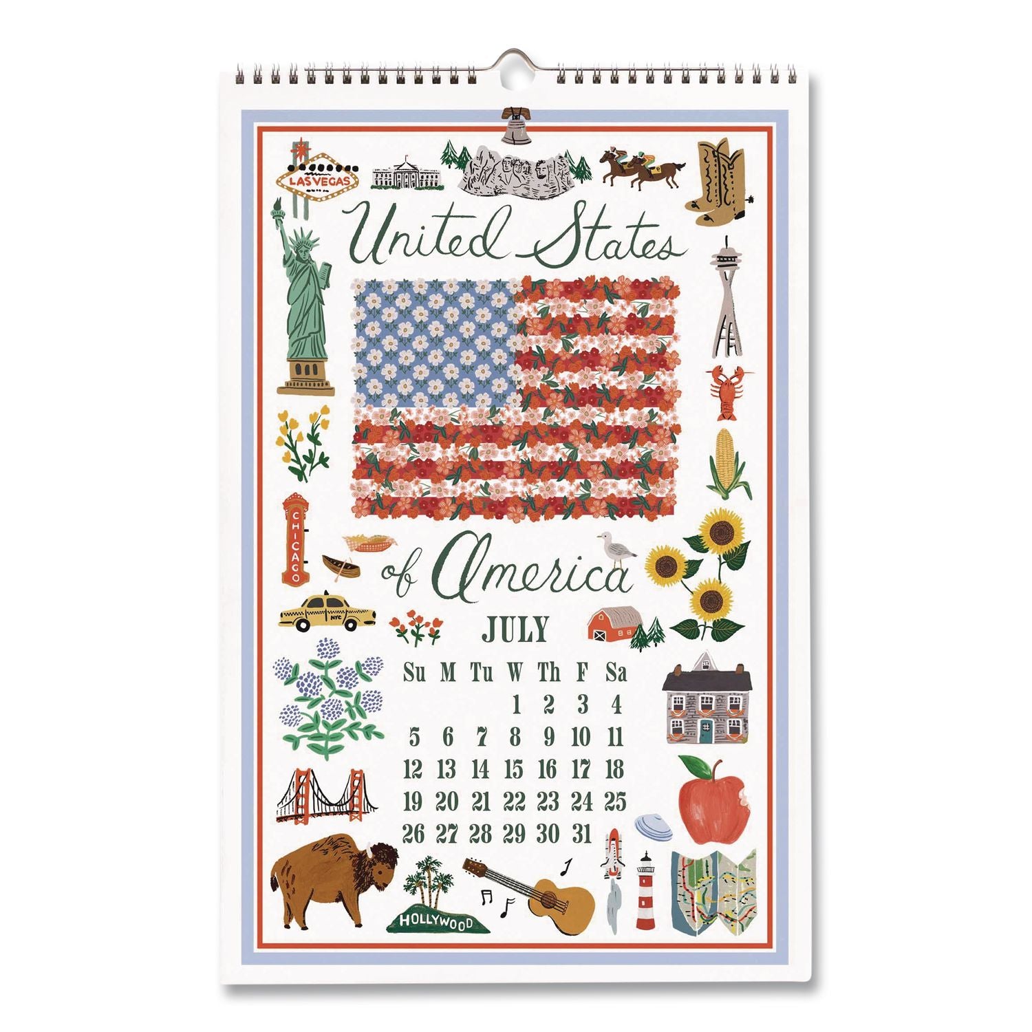 World Travel Monthly Wall Calendar, 11 X 17, Multicolor Sheets, 12-Month (Jan To Dec): 2026