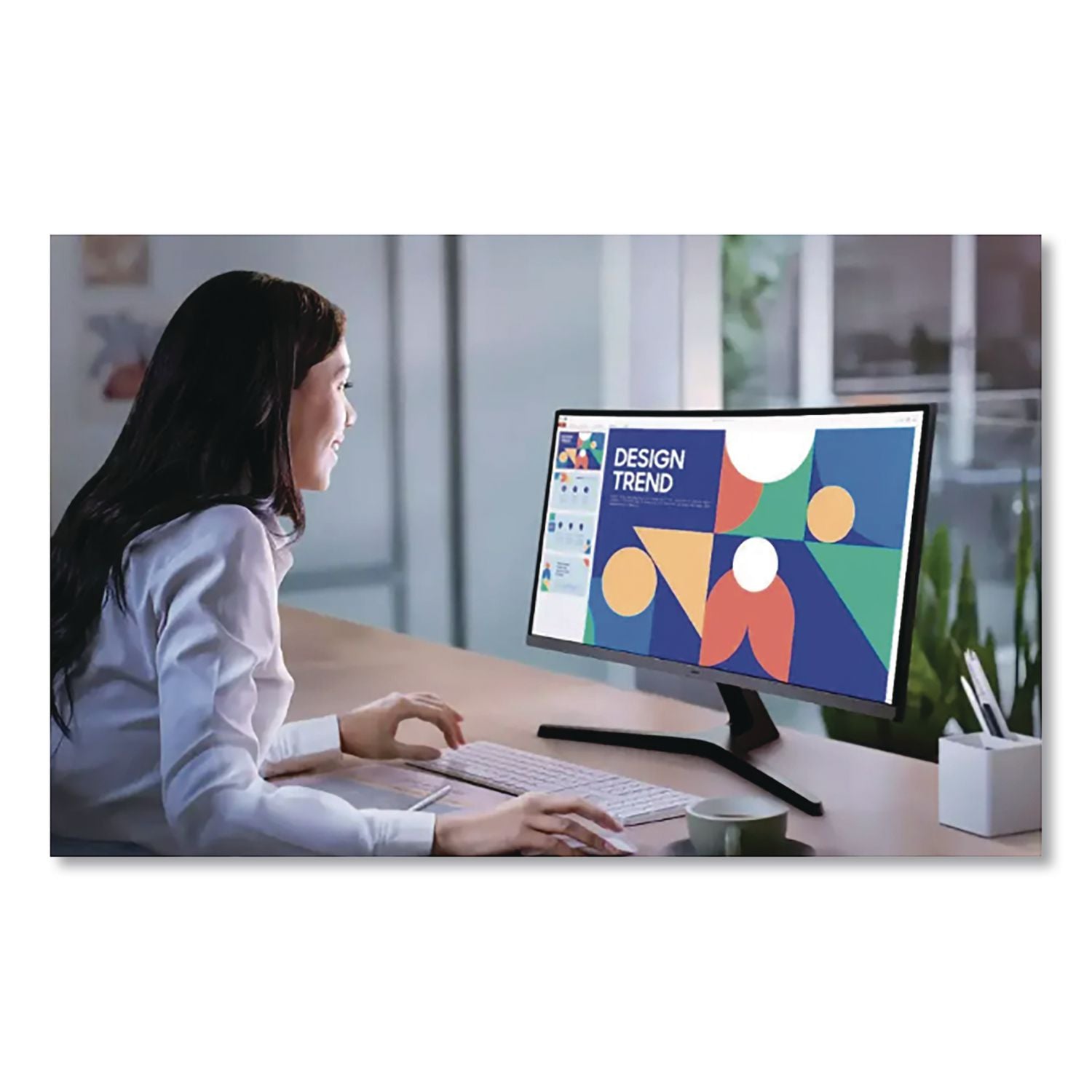 S3 Curved FHD LED Monitor, 27" Widescreen, VA Panel, 1920 Pixels X 1080 Pixels