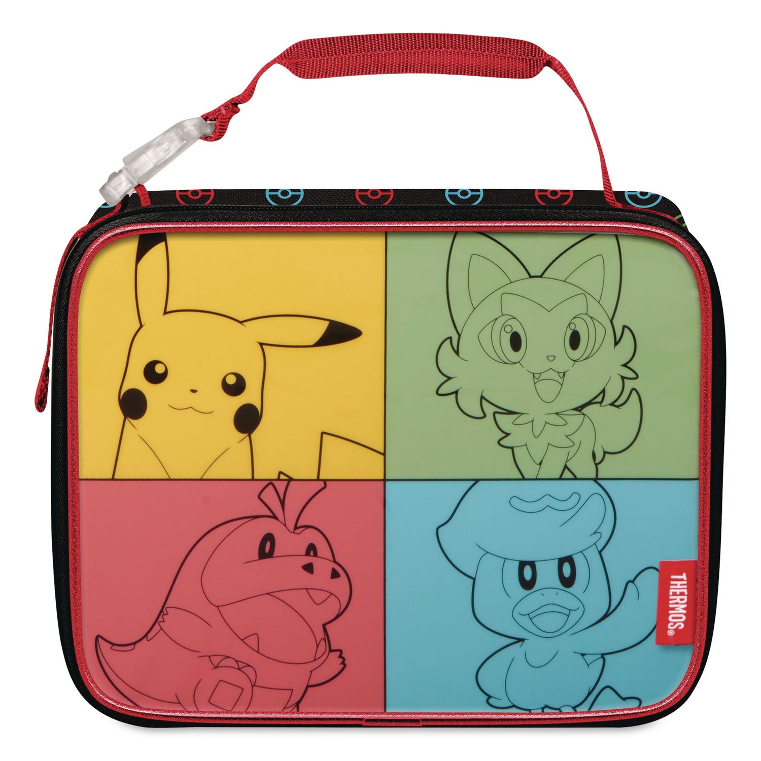 Kids Pokemon Insulated Soft Lunch Bag, 9.5 X 3.75 X 7.5, Multicolor