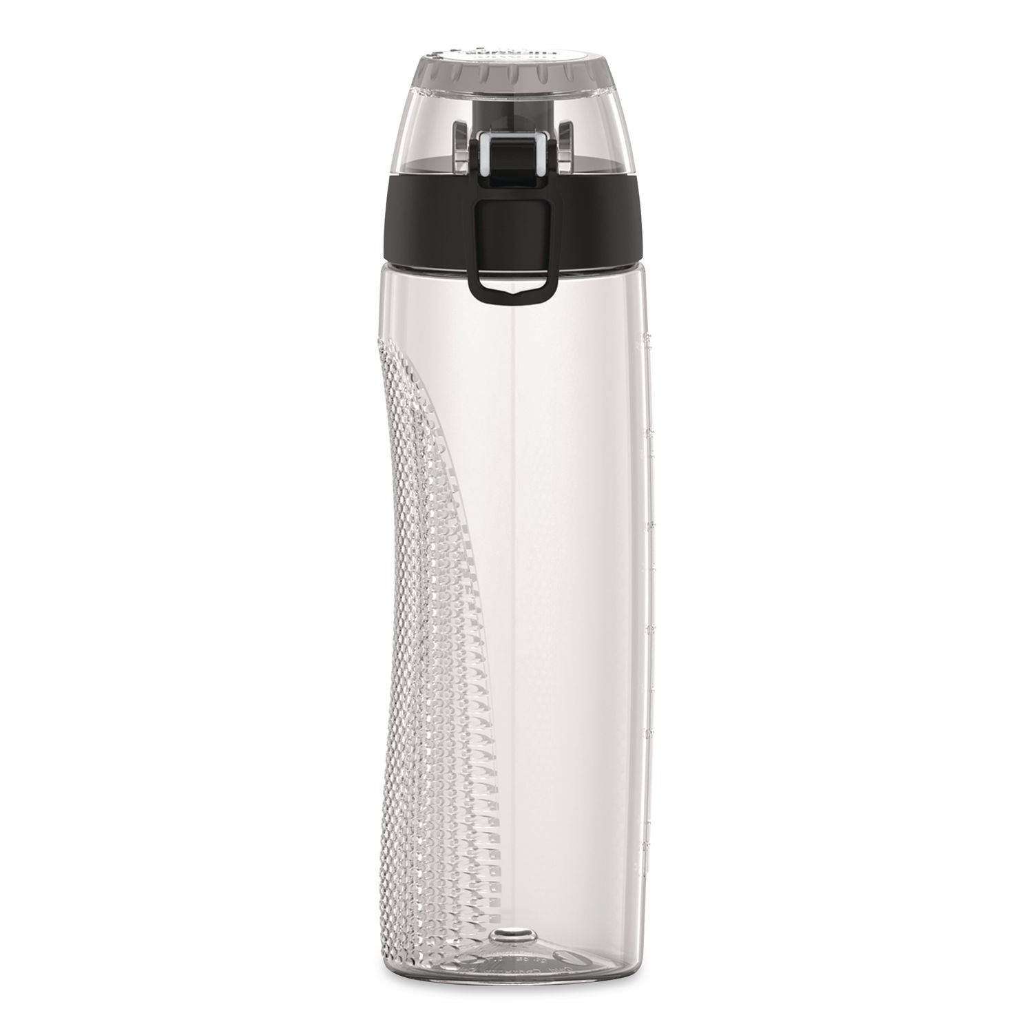 Tritan Plastic Hydration Water Bottle With Meter, 24 Oz, Clear