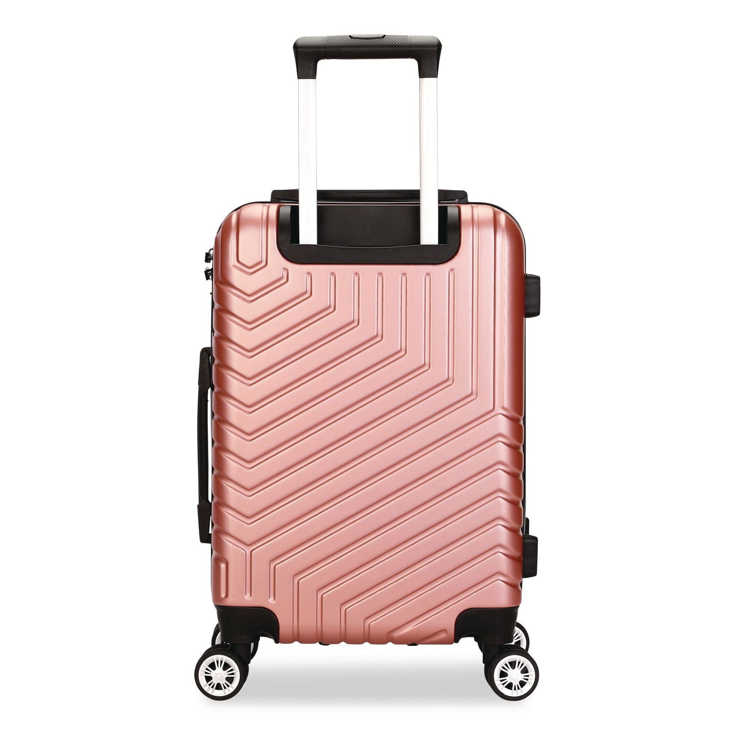 SPETTACOLO Hardside Carry-On Spinner Suitcase, 13.7 X 8.2 X 20, Rose Gold