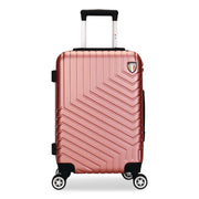 SPETTACOLO Hardside Carry-On Spinner Suitcase, 13.7 X 8.2 X 20, Rose Gold