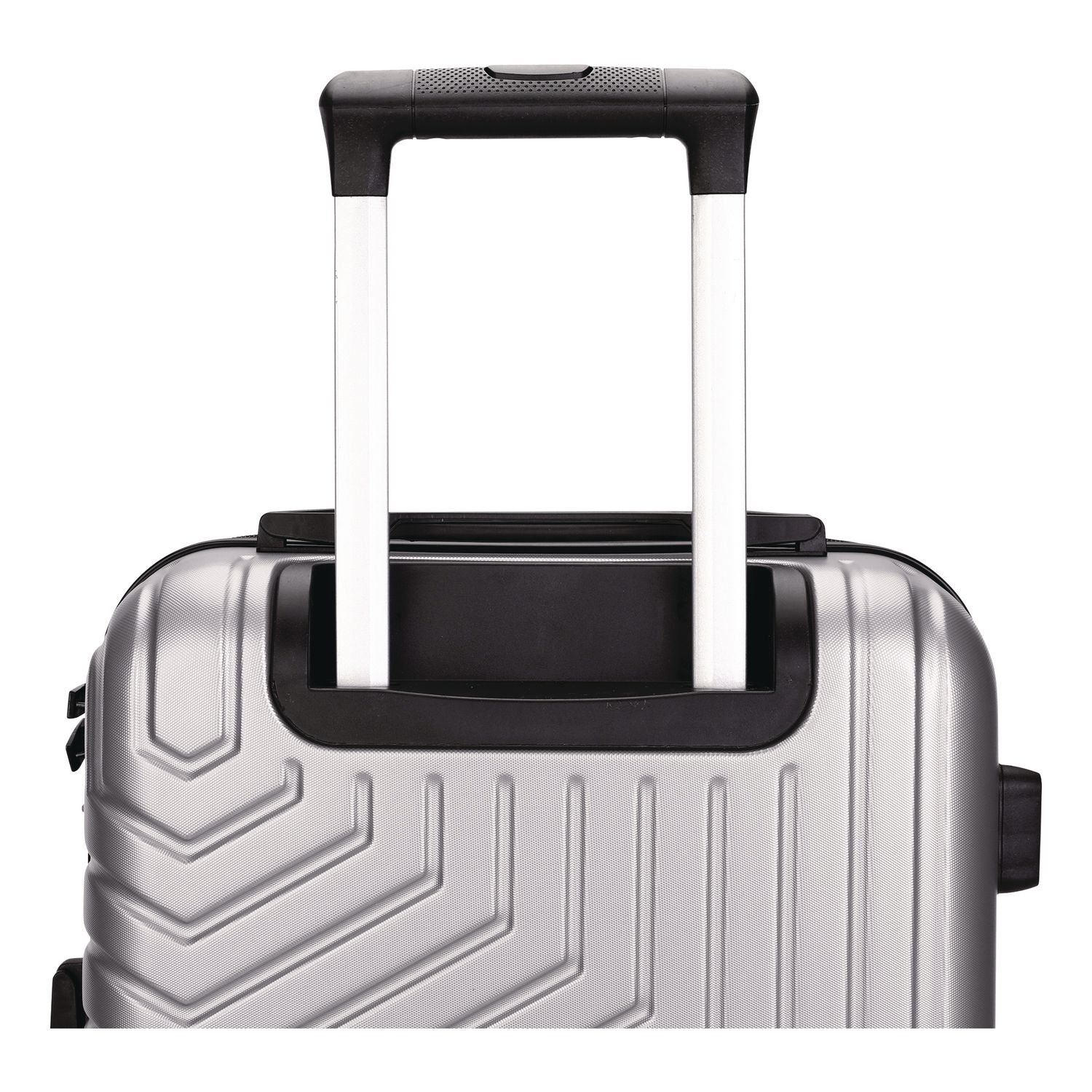 SPETTACOLO Hardside Carry-On Spinner Suitcase, 13.7 X 8.2 X 20, Titanium Silver