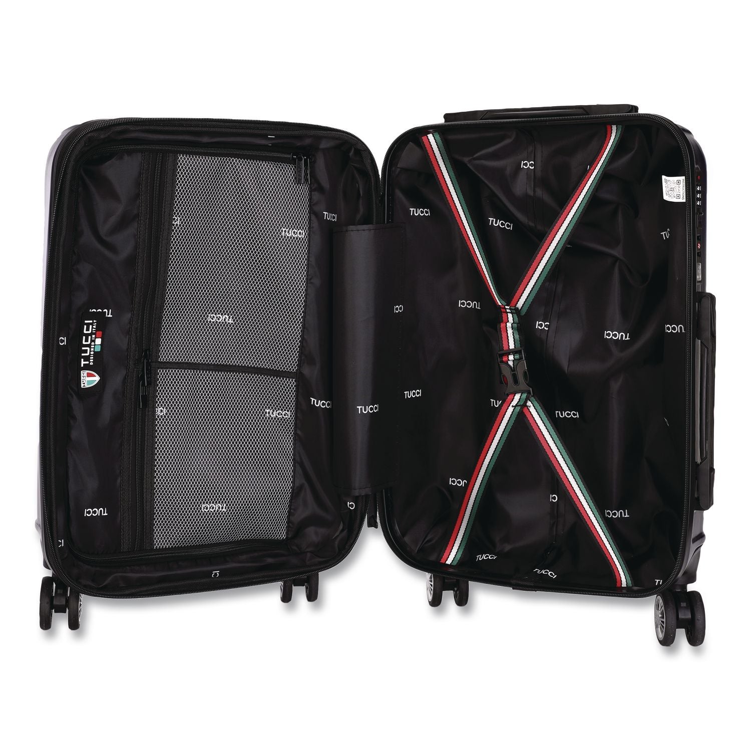 TESORO Hardside Carry-On Spinner Suitcase, 13.7 X 7.6 X 22.8, Black