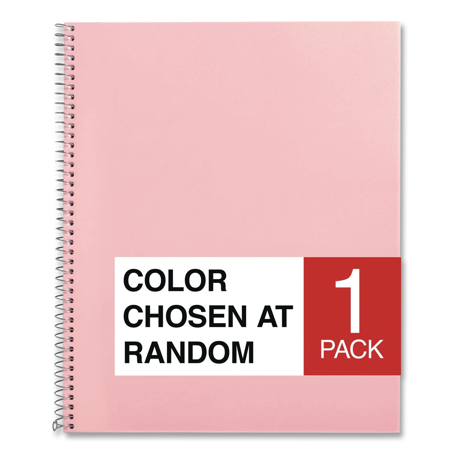 Spiral Notebooks, 1-Subject, Medium/College Rule, Randomly Assorted Cover Colors, (70) 10.5 X 8.5 Sheets