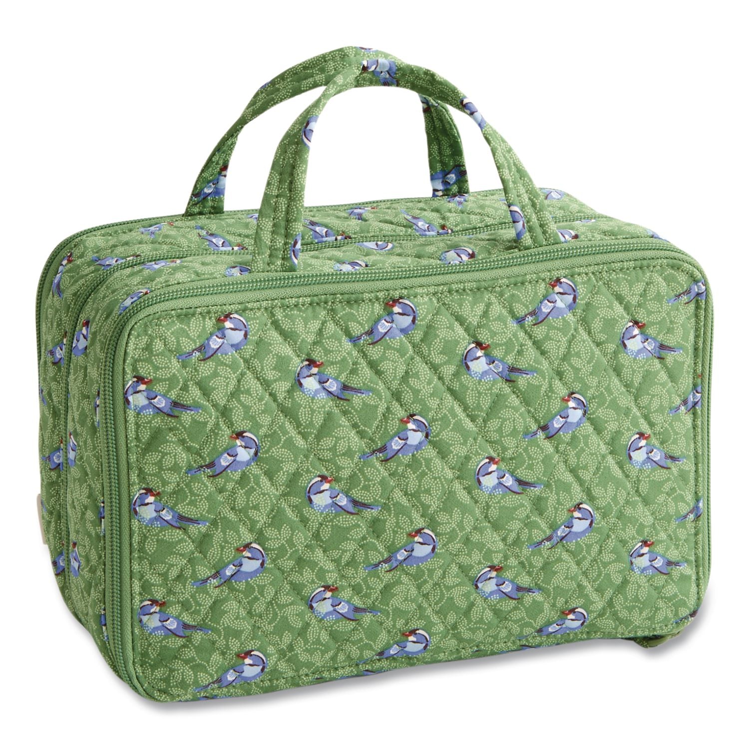 Ultimate Travel Case, 10.75 X 5.5 X 7.25, Green Birds