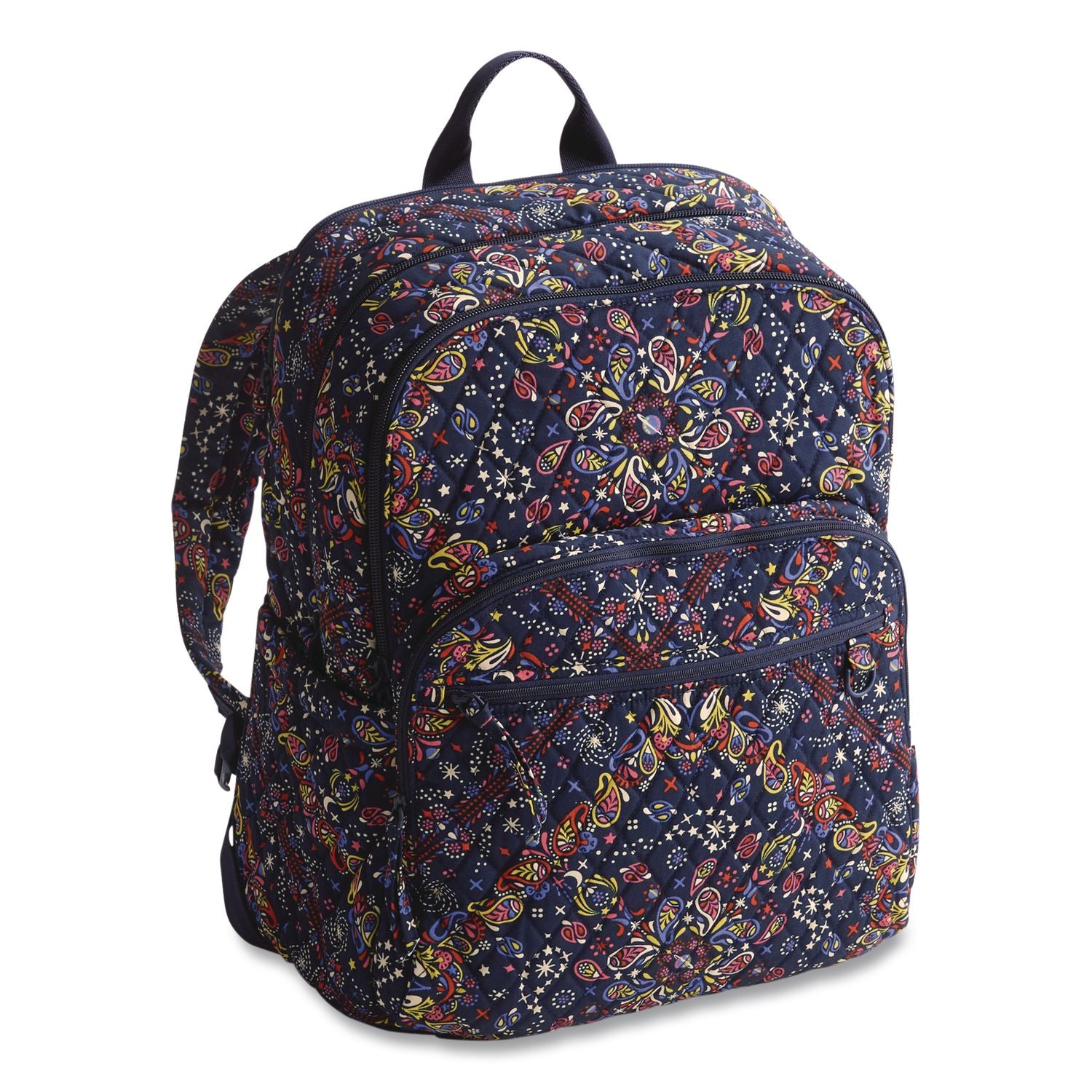 Bancroft Large Premium Cotton Laptop Backpack, Fits Devices Up To 15", 12" X 9" X 16.5", Starry Paisley