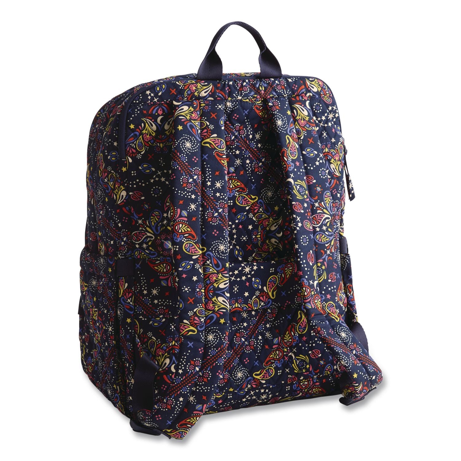 Bancroft Large Premium Cotton Laptop Backpack, Fits Devices Up To 15", 12" X 9" X 16.5", Starry Paisley