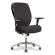 Flex Back Ergonomic Mesh Swivel Task Chair, Supports 275 Lbs, 18.5" To 22.25" Seat Height, Dark Gray Seat/Back, Silver Base