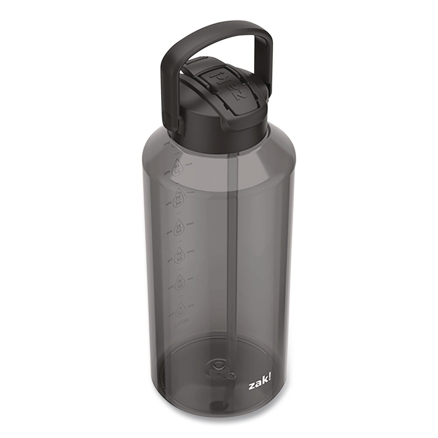 Liberty Plastic Water Bottle, 64 Oz, Ebony