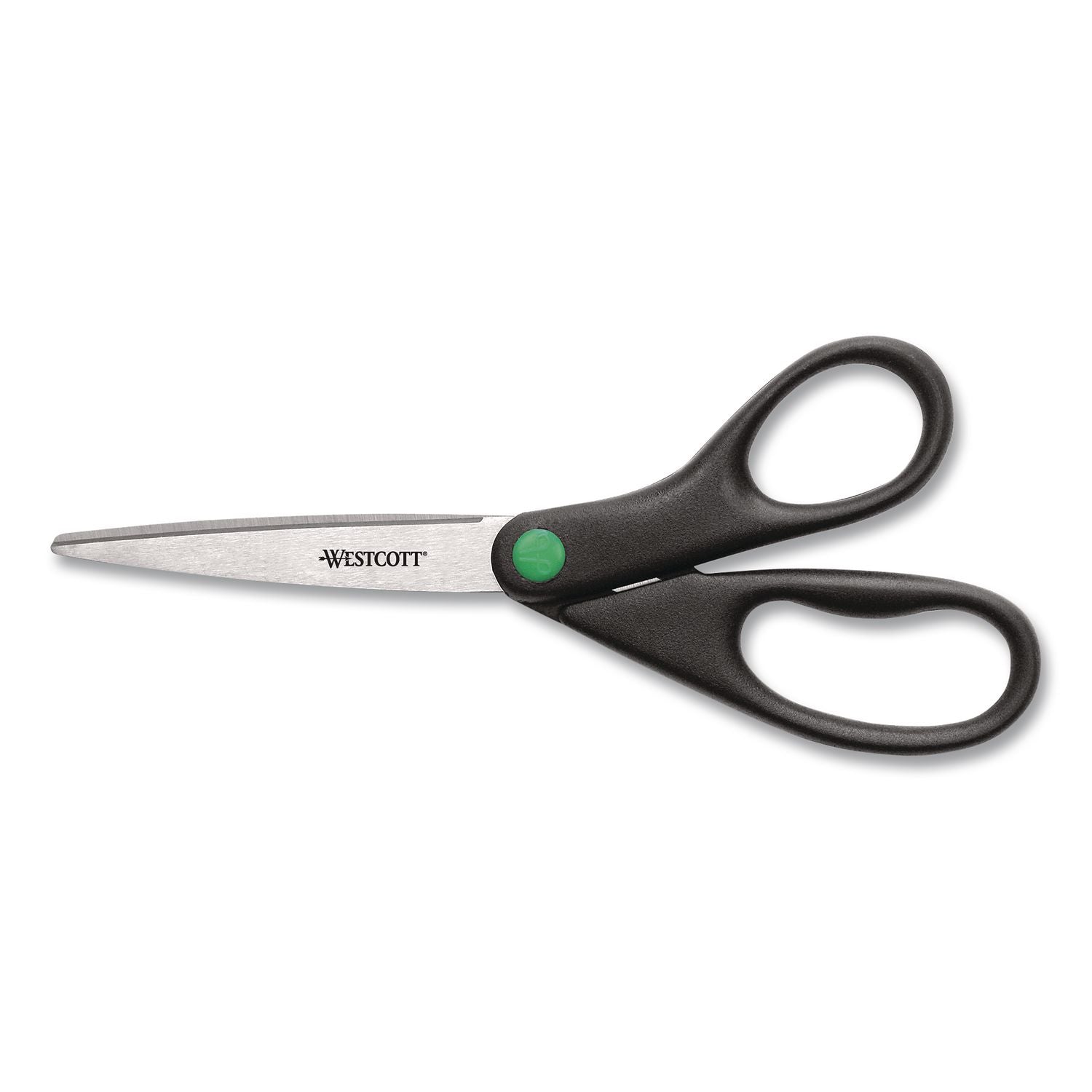 Kleenearth Scissors, 8" Long, 3.25" Cut Length, Straight Black Handle, 120/Carton