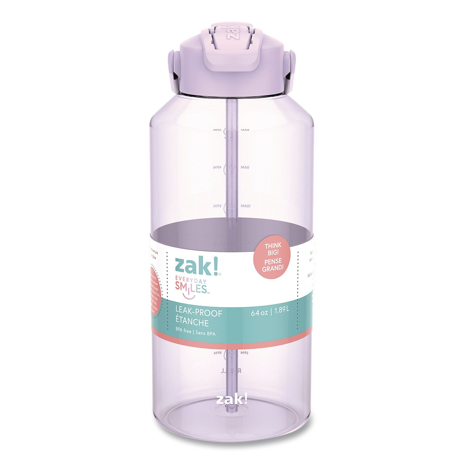 Liberty Plastic Water Bottle, 64 Oz, Lavender