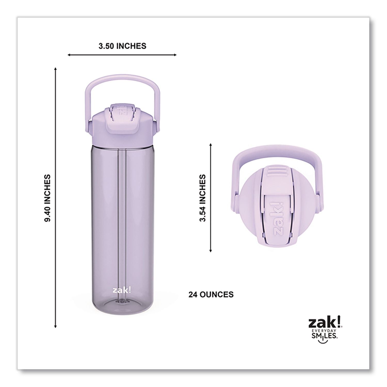 Liberty Plastic Water Bottle, 24 Oz, Lavender