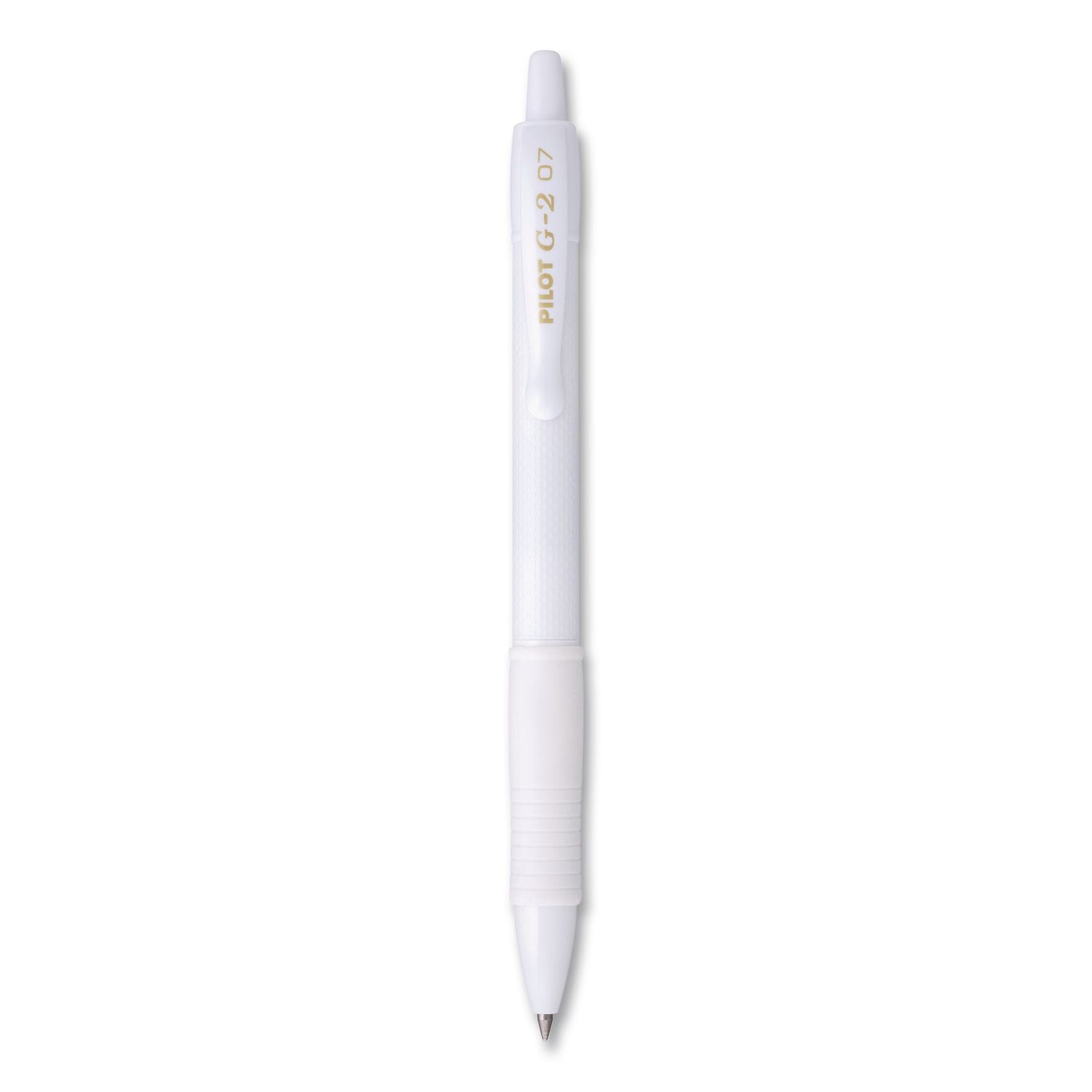 G2 Edge Premium Gel Pen, Retractable, Fine 0.7 Mm, Black Ink, White Barrel, 36/Pack