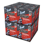 Shop Towels, POP-UP Box, 1-Ply, 9 X 12, Blue, 200/Box, 8 Boxes/Carton