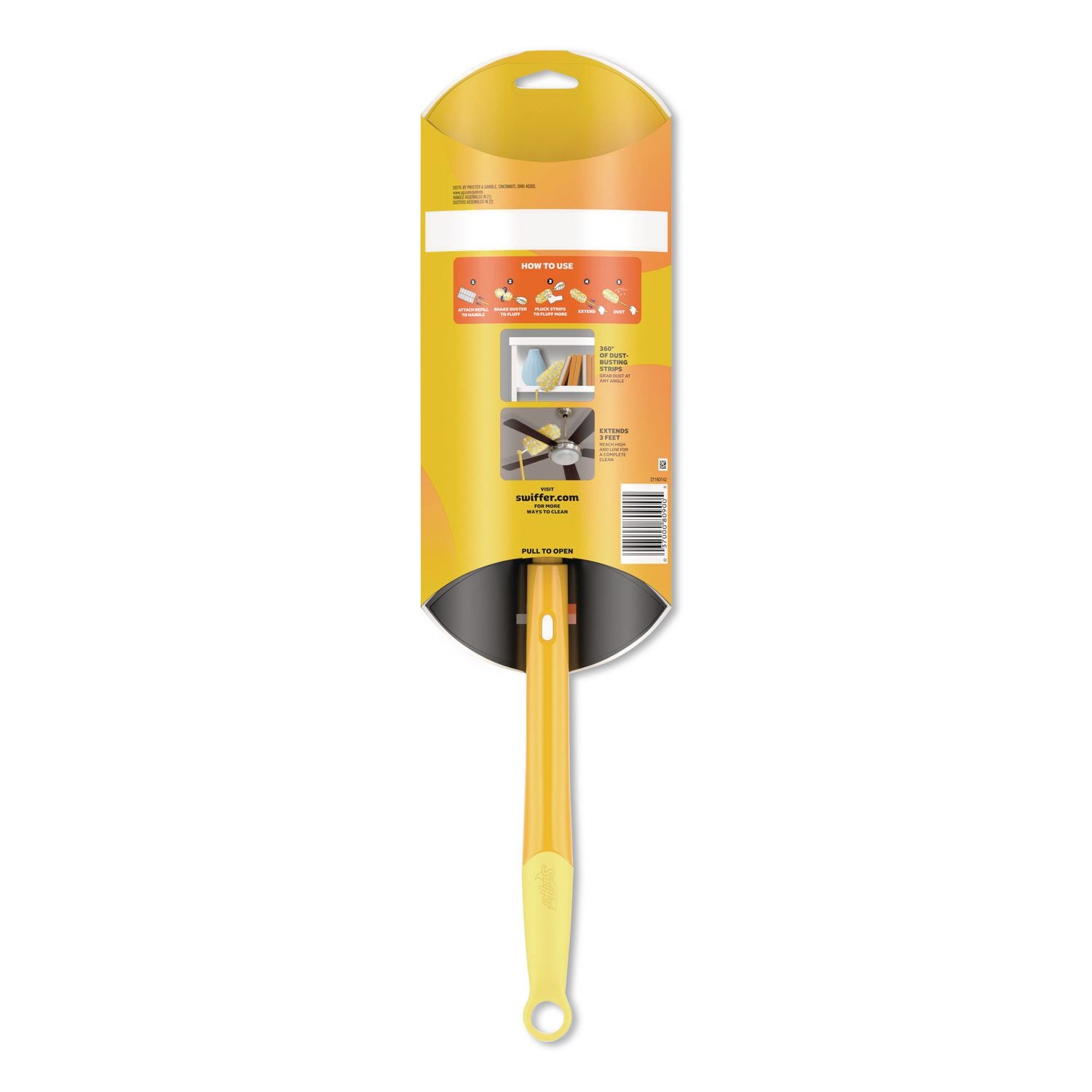 360 Heavy Duty Extendable Starter Dusting Kit, 3 Refills And One 6" To 3 Ft Pole, 4 Kits/Carton