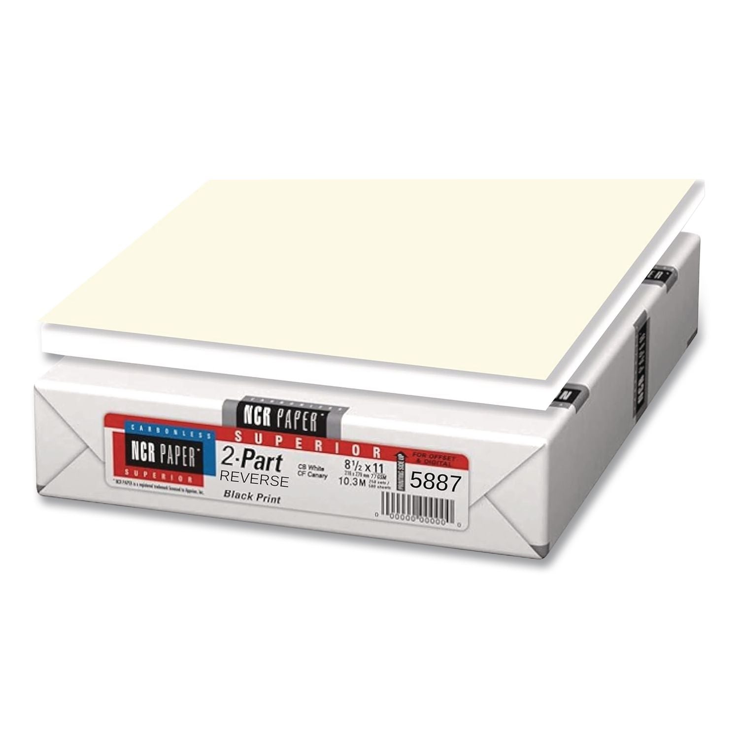 Paper Superior Carbonless Paper, 2-Part, 8.5 X 11, Canary/White, 250 Sets/Ream, 10 Reams/Carton