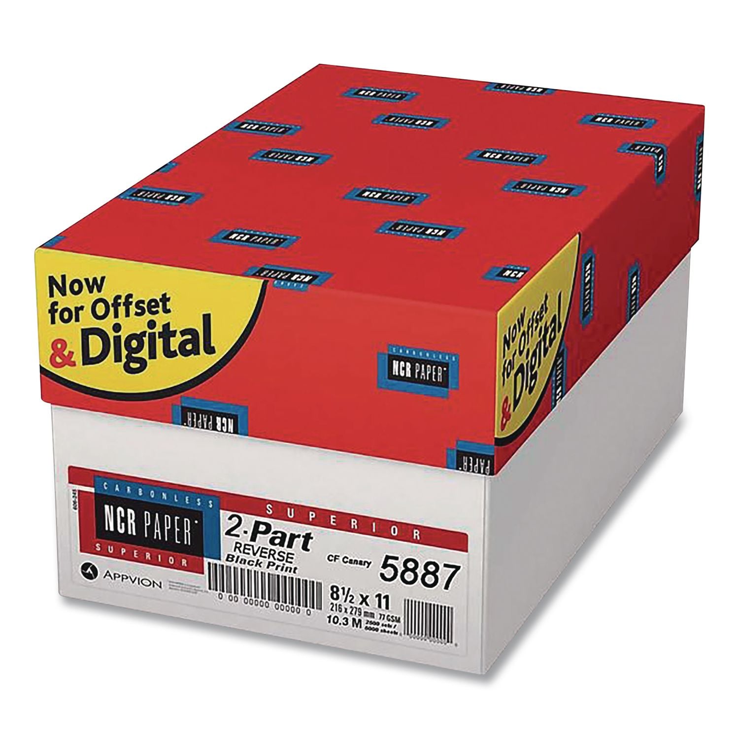 Paper Superior Carbonless Paper, 2-Part, 8.5 X 11, Canary/White, 250 Sets/Ream, 10 Reams/Carton