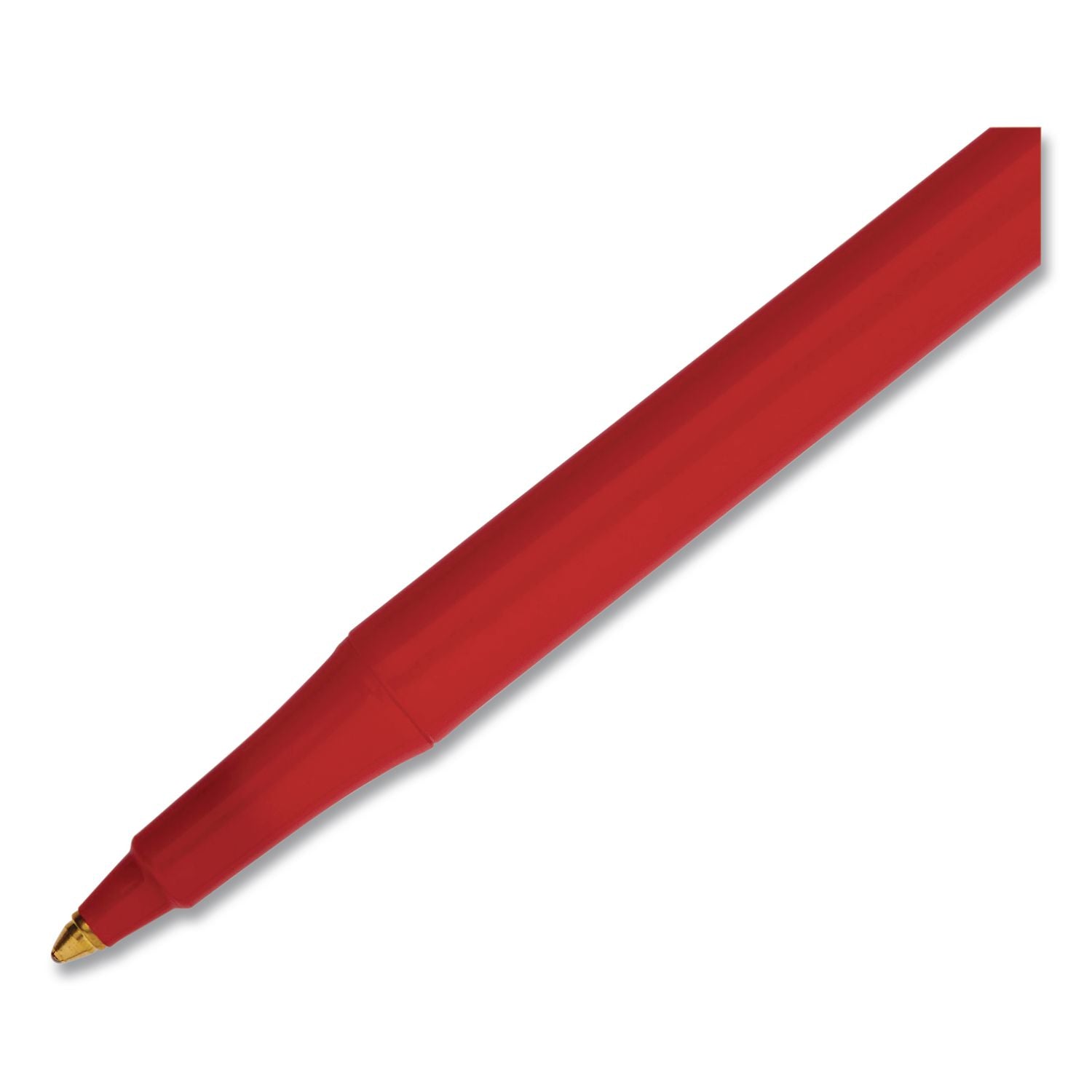 Write Bros, Ballpoint Pen, Stick, Medium 1 Mm, Red Ink, Red Barrel, 12/Pack, 72 Packs/Carton