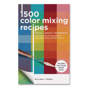 1, 500 Color Mixing Recipes For Oil, Acrylic And Watercolor, Written By William F, Powell, Paperback, 176 Pages