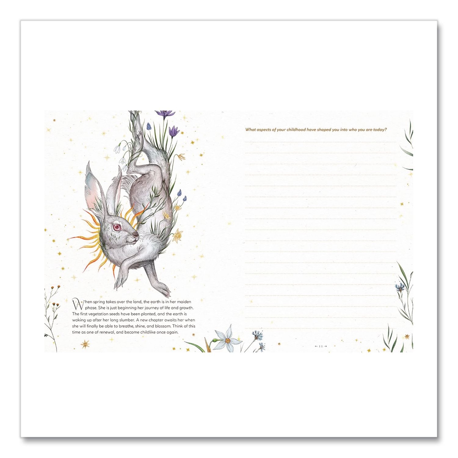 Find Your Magic Prompts Guided Journal, Black/Nature Artwork Cover, (160) 8 X 6 Sheets