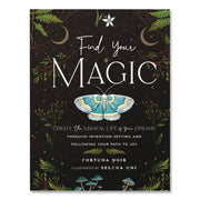 Find Your Magic Prompts Guided Journal, Black/Nature Artwork Cover, (160) 8 X 6 Sheets